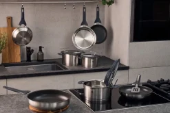 Discount Simplify Stegepande, 28 cm, 18/10 rustfrit stål, Keramisk be Gryder & Pander