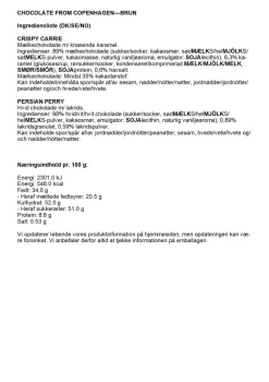 Discount Simply® CHOCOLATE FROM COPENHAGEN chokoladeæske (180g) Chokolade