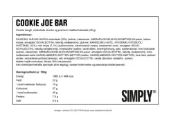 Simply® COOKIE JOE chokoladebar (40g)-Simply Chocolate Online