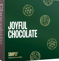 Online Simply® JOYFUL CHOCOLATE chokoladeæske (500g) Søde Sager|Chokoladekurve