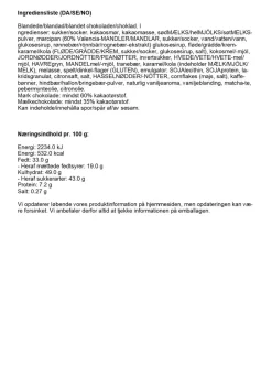 Simply® MERRY CHOCOLATE chokoladeæske (500g)-Simply Chocolate Hot