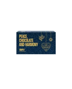Outlet Simply® PEACE, CHOCOLATE AND HARMONY chokoladeæske (180g) Søde Sager|Chokoladekurve
