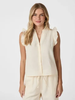 Siona Linen Top-Neo Noir New