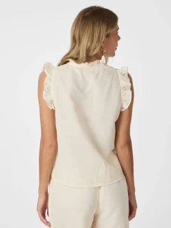 Siona Linen Top-Neo Noir New