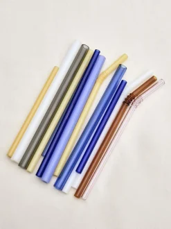 Sip-Straight Straw Set of 4-Opaque-Hay Sale