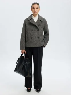 New SLFALMA BOUCLE WOOL BLEND JACKET NO Dame Jakker & Frakker