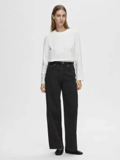 Online SLFESSENTIAL LS BOXY TEE NOOS Dame T-Shirts & Toppe