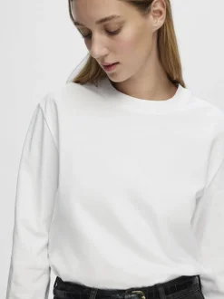 Online SLFESSENTIAL LS BOXY TEE NOOS Dame T-Shirts & Toppe