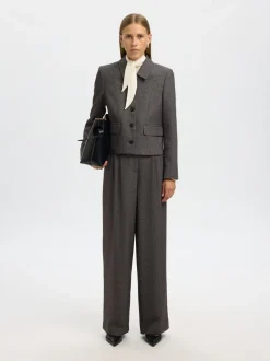 SLFFITTED CAMILLA SHORT BLAZER-Selected Outlet