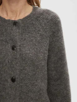 Outlet SLFLULU LS ALPACA BLEND KNIT SHORT CARDIGAN B NO Dame Strik