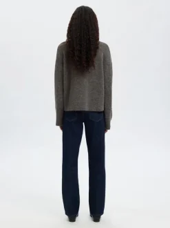 Sale SLFLULU LS KNIT ROLL NECK NOOS Dame Strik