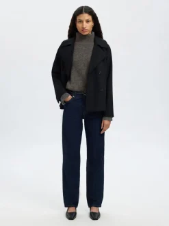 Sale SLFLULU LS KNIT ROLL NECK NOOS Dame Strik