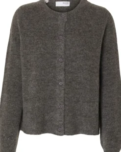 Dame Selected Strik>SLFLULU NEW LS KNIT CARDIGAN NOOS