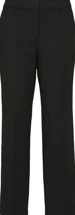 New SLFRITA MW WIDE PANT BLACK N NOOS Dame Bukser