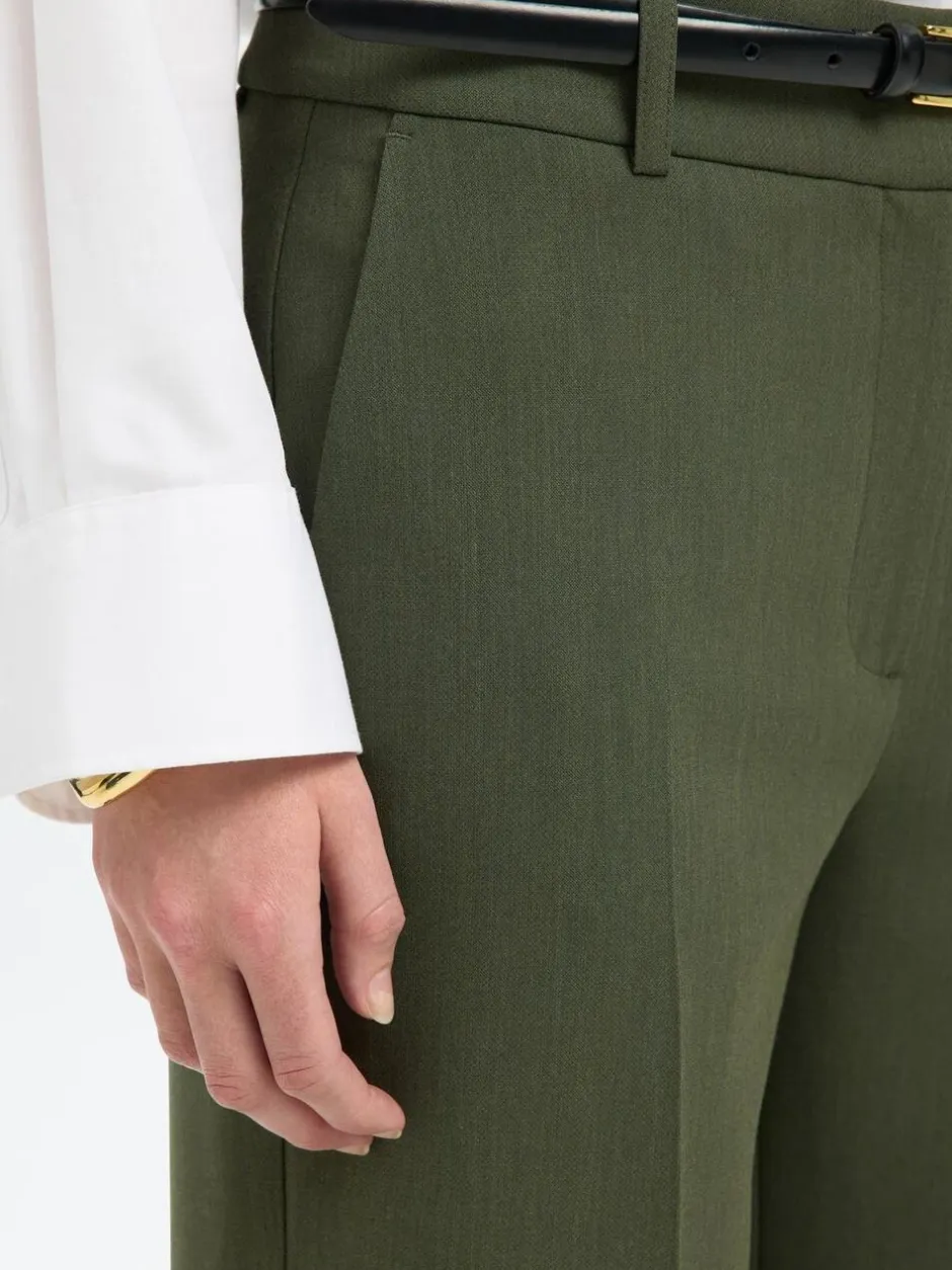 Best SLFRITA MW WIDE PANT MEL NOOS Dame Bukser