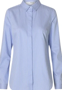 SLFROMIE LS STRIPED FITTED SHIRT NO-Selected Hot