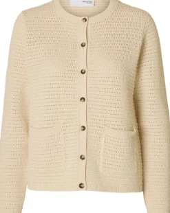 SLFVINNA LS STRUCTURE KNIT CARDIGAN-Selected Clearance