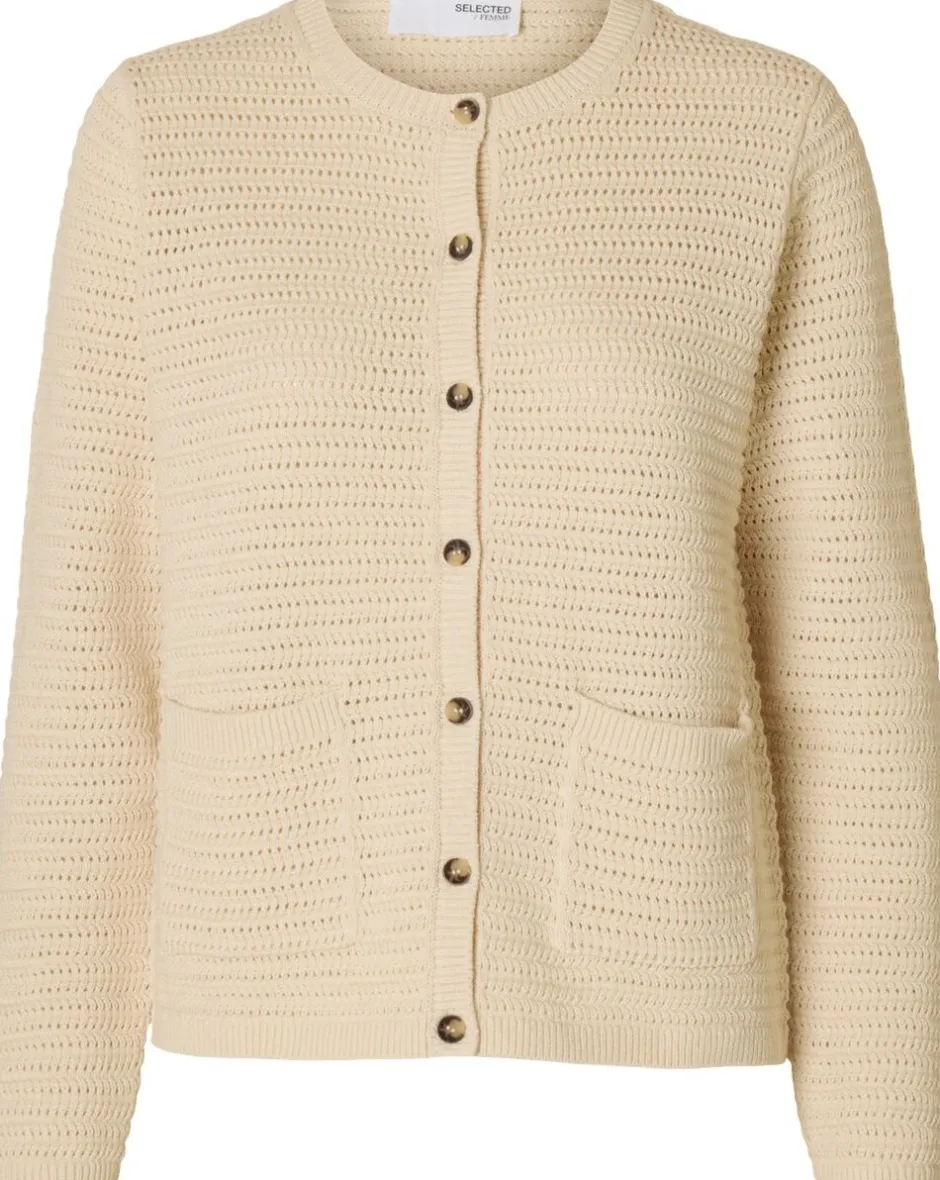 SLFVINNA LS STRUCTURE KNIT CARDIGAN-Selected Clearance