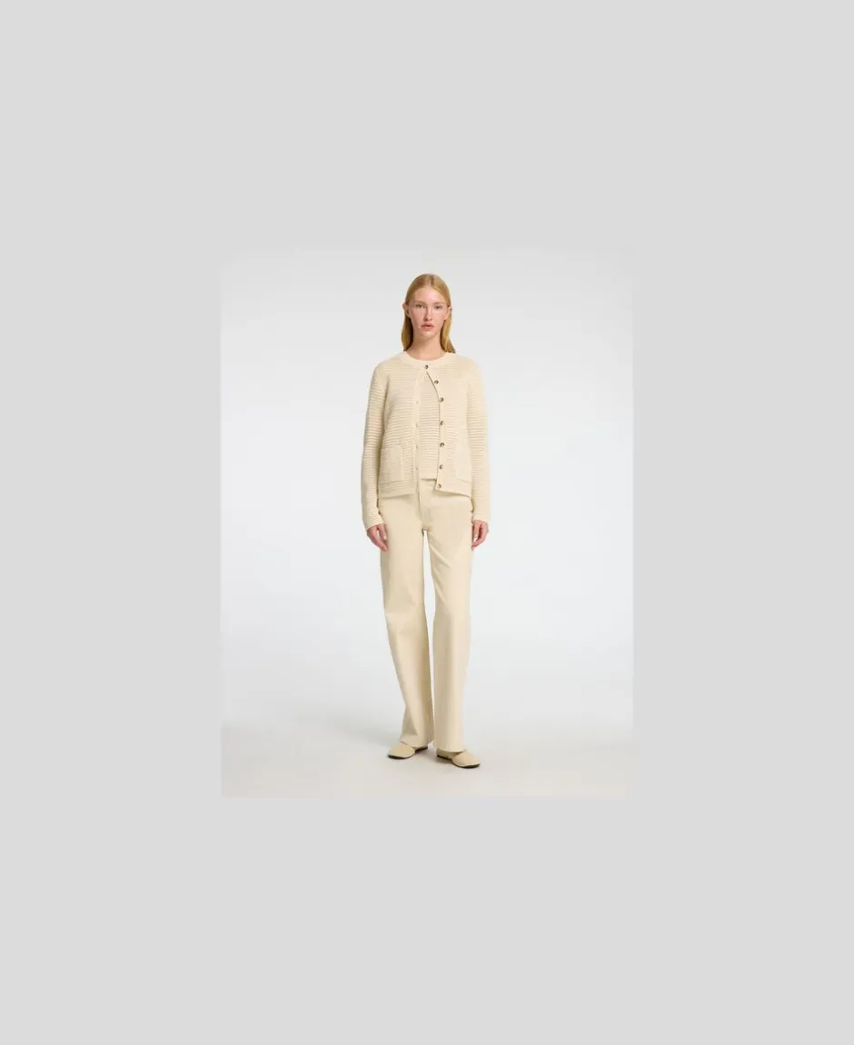 SLFVINNA LS STRUCTURE KNIT CARDIGAN-Selected Clearance