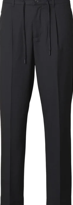 Selected Bukser>SLH190-REG TAPERED LEROY PLEAT PANT