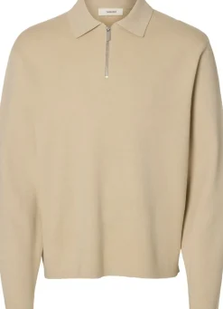 SLHTELLER FN RELAXED HALF ZIP POLO Poloer