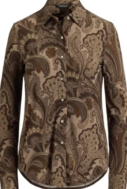 Slim Fit Paisley Jersey Shirt-Lauren Ralph Lauren Outlet