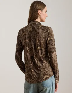 Slim Fit Paisley Jersey Shirt-Lauren Ralph Lauren Outlet