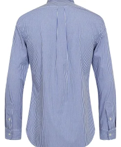 New Slim Fit Striped Stretch Poplin Shirt Skjorter