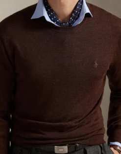 Slim Fit Washable Wool Crewneck Sweater-Polo Ralph Lauren Best