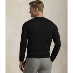 Outlet Slim Fit Washable Wool Crewneck Sweater Strik