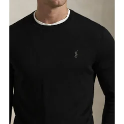 Outlet Slim Fit Washable Wool Crewneck Sweater Strik