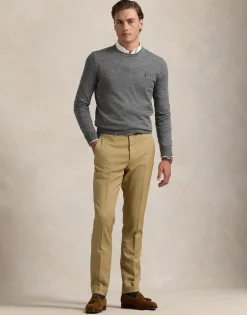 Polo Ralph Lauren Strik>Slim Fit Washable Wool Crewneck Sweater