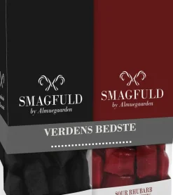Smagfuld Gavepakning - VERDENS BEDSTE (sort/rød)-SMAGFULD by Almuegaarden Hot