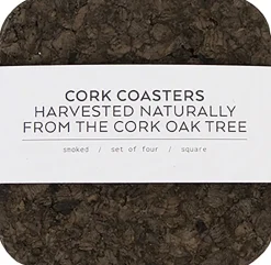 Smoked Cork Firkantet Glasbrik Sæt-LIGA Best