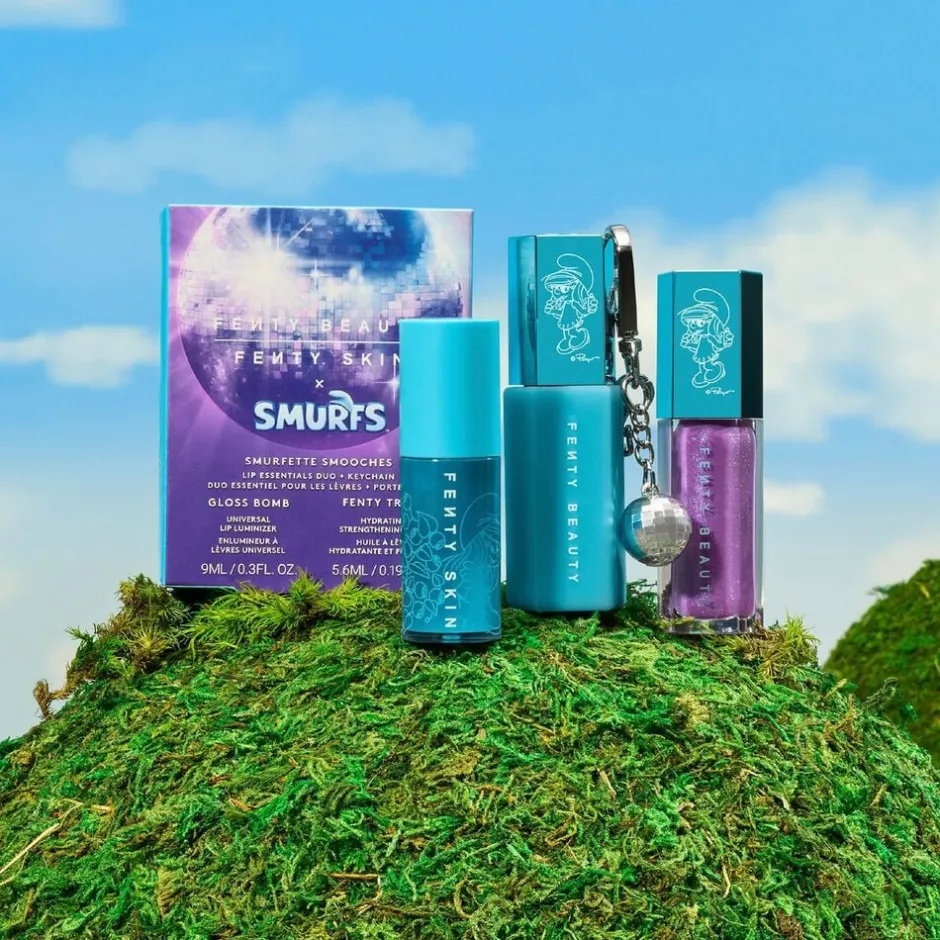 Best Smurfette Smooches - Uundværlig duo til læberne + nøglering Makeup Gaveæsker