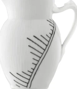 Royal Copenhagen Karafler & Kander>Sort Mega Riflet kande 38 cl