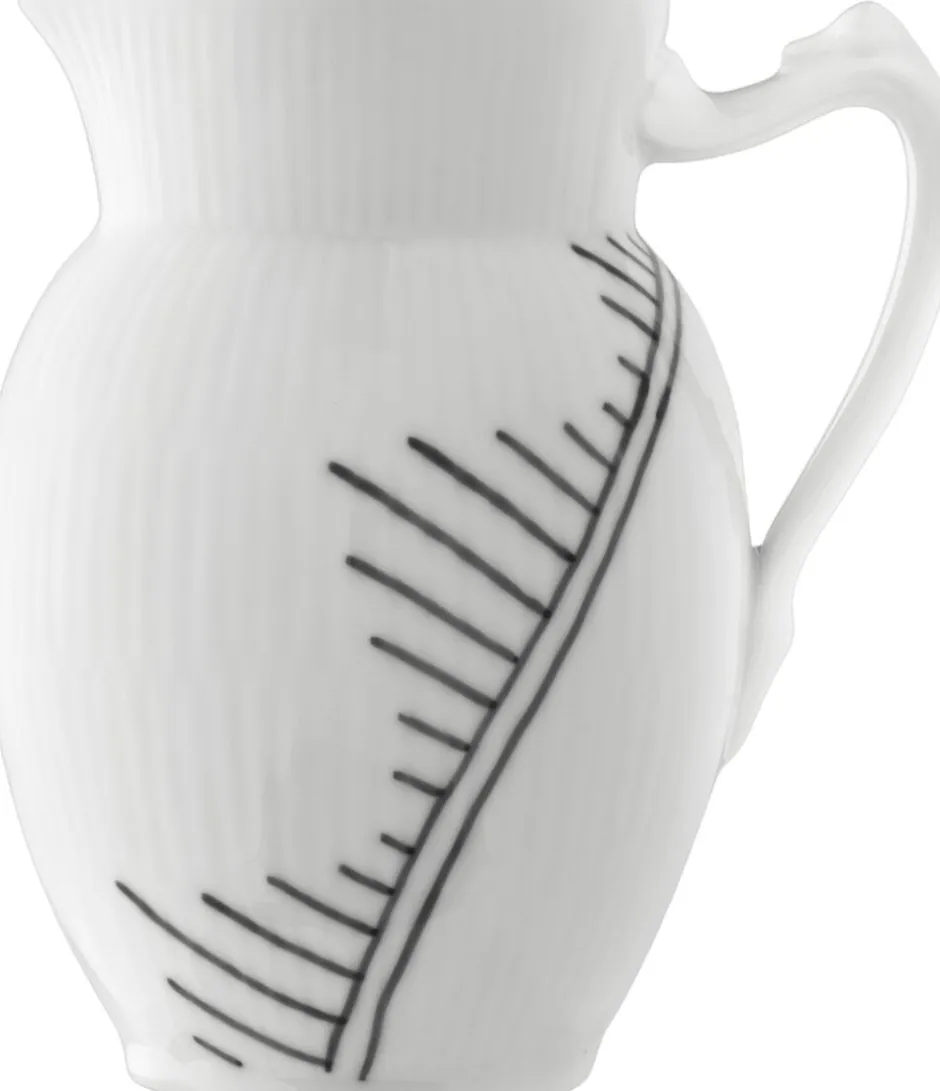 Royal Copenhagen Karafler & Kander>Sort Mega Riflet kande 38 cl