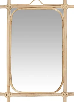 Ib Laursen Spejle>Spejl m/bambuskant svungen top