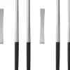 Spisepinde-sæt Focus de Luxe 23 cm 6 dele Sort/Mat stål-Gense Outlet