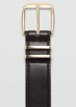 Square buckle belt-MANGO Discount