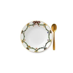 Star Fluted Plate Deep 24,5cm Tallerkener|Julestel