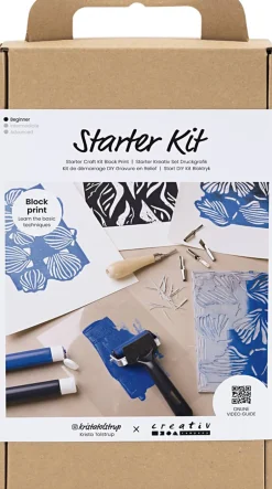 Børn Creativ Company Kreativitet>Start DIY Kit Bloktryk