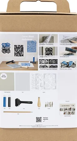 Børn Creativ Company Kreativitet>Start DIY Kit Bloktryk