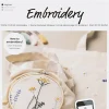 Start DIY Kit Broderi, Blomster-Creativ Company Clearance