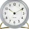 Station bordur, grå/hvid-Arne Jacobsen Clocks Clearance