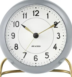 Station bordur, grå/hvid-Arne Jacobsen Clocks Clearance
