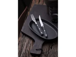 New Steakbestik/grillbestik Old Farmer black 12 dele Sort/Stål Bestik