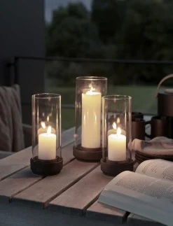 New hurricane H 24,5 cm black Lanterner