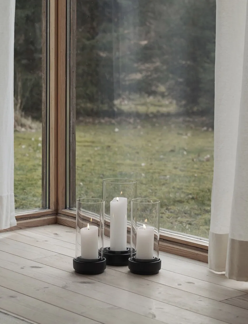 Stelton Lanterner>hurricane H 28,5 cm black