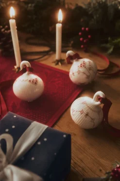 StjerneRiflet dæk.ser. Rød 2stk-Royal Copenhagen